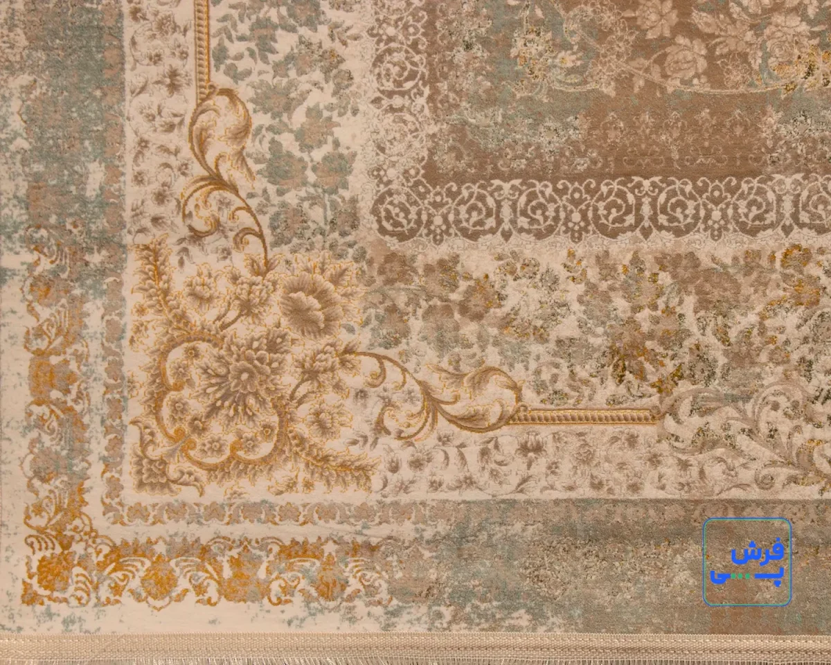 خرید قسطی | فرش کلاسیک نبات کرم آبی