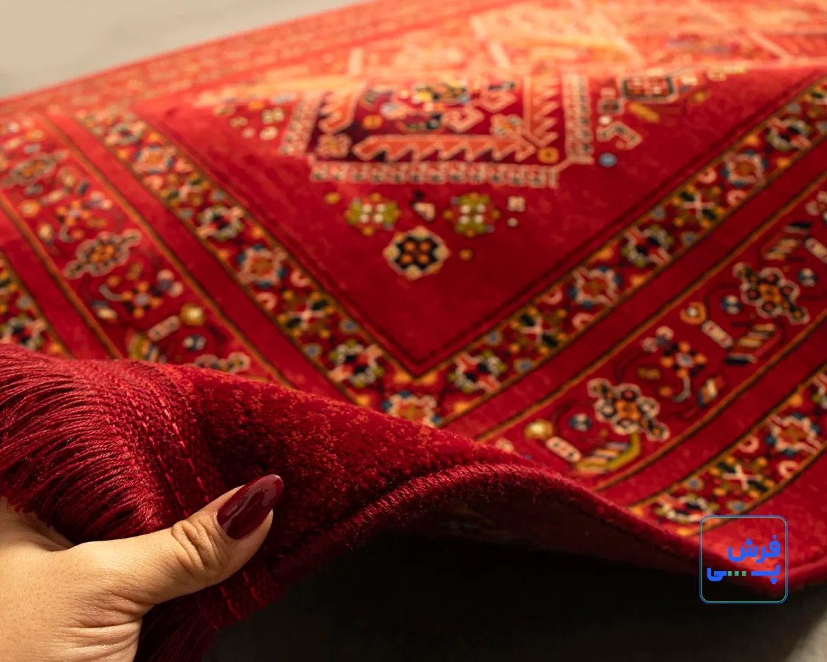 خرید اقساطی | فرش وینتیج 10704 روناسی قرمز