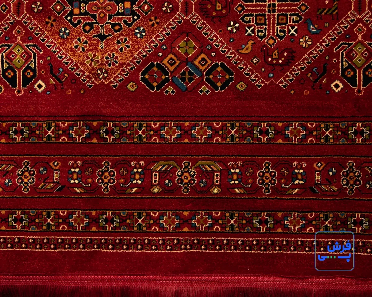 خرید اقساطی | فرش وینتیج 10704 روناسی قرمز
