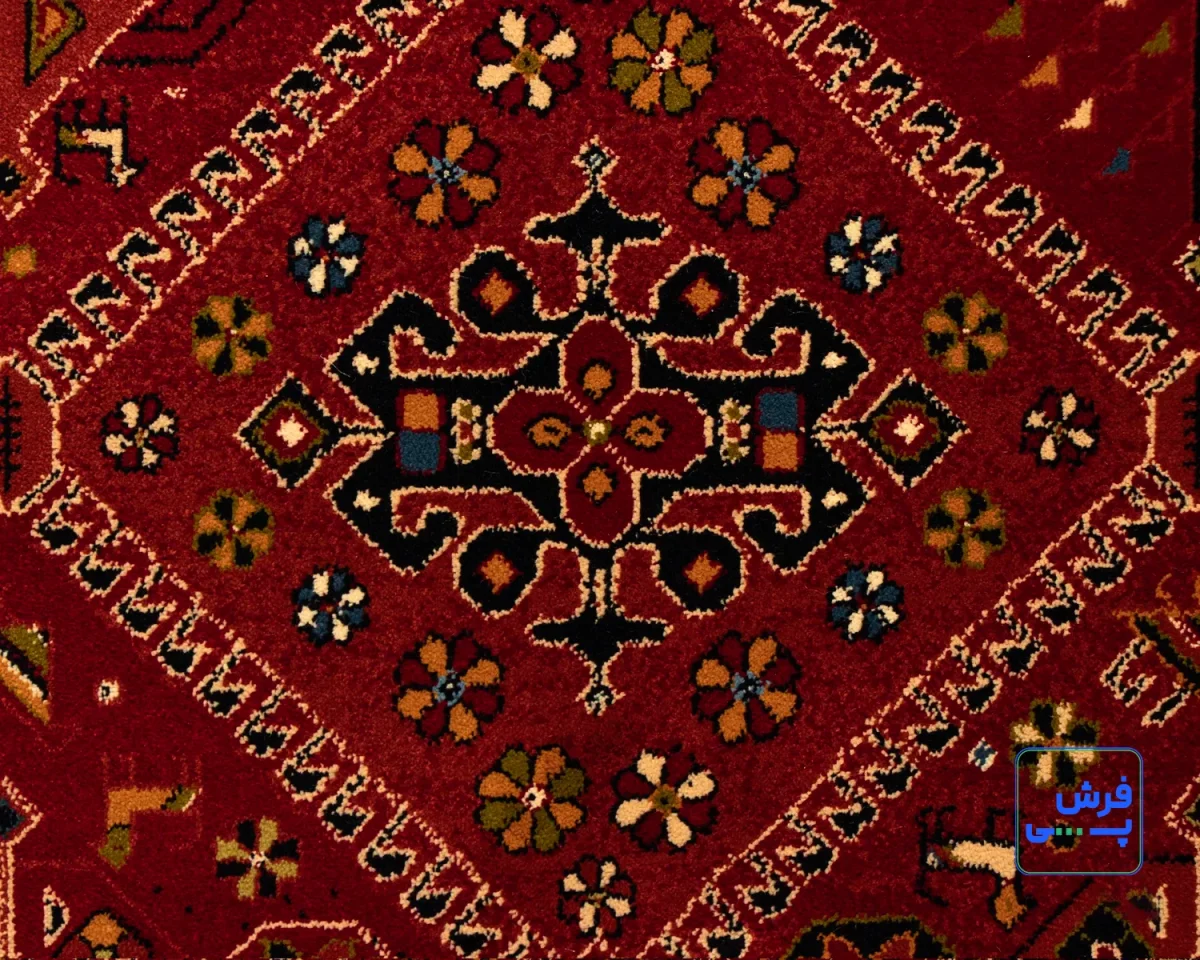 خرید اقساطی | فرش وینتیج 10704 روناسی قرمز