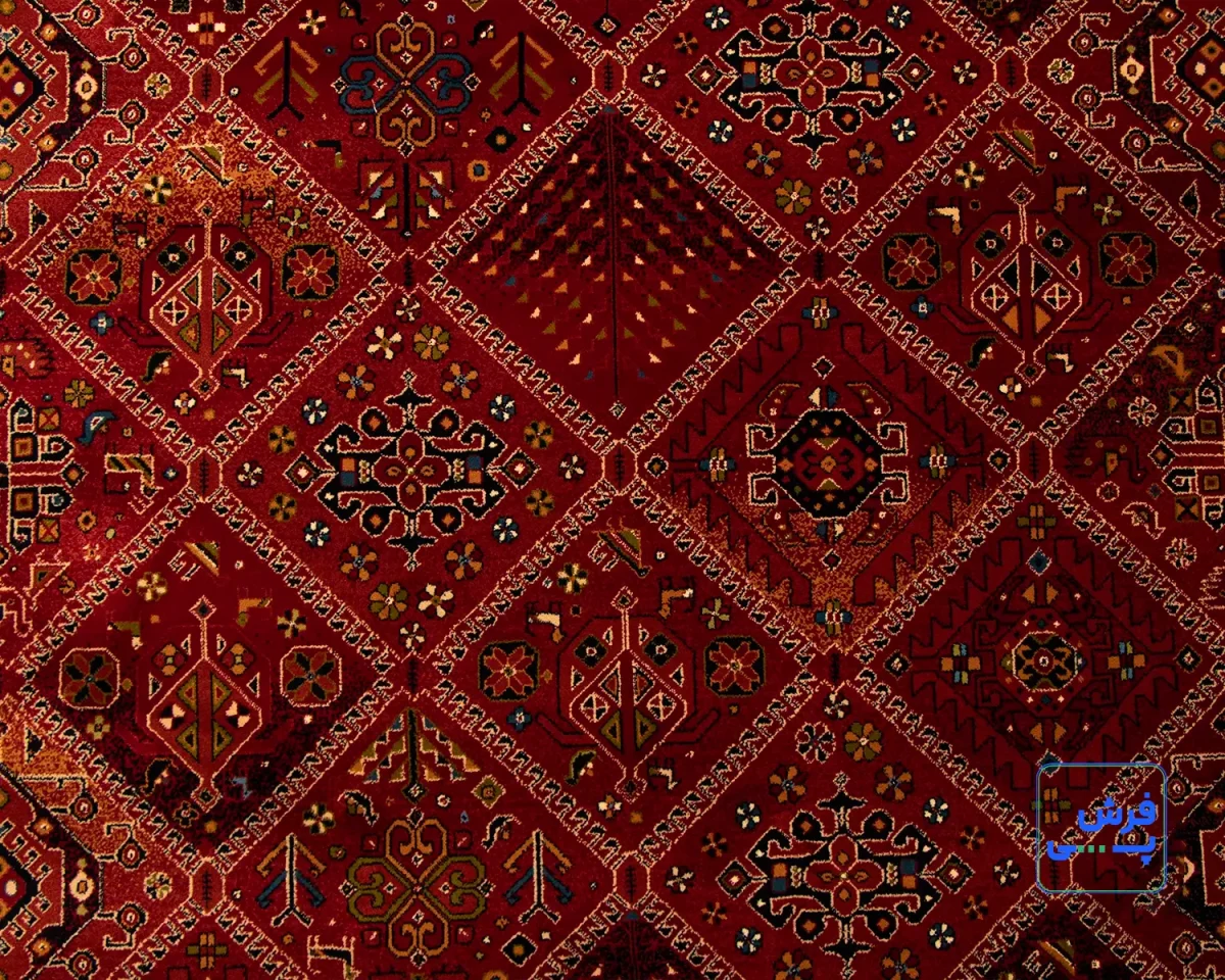 خرید اقساطی | فرش وینتیج 10704 روناسی قرمز