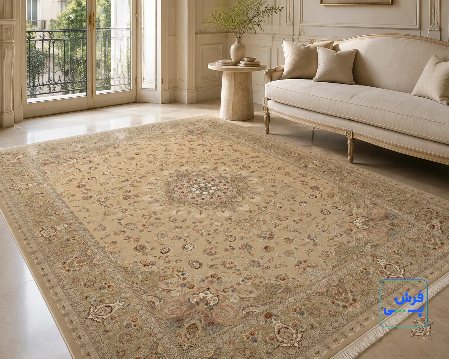 1510-bezh-13.webp خرید اقساطی | فرش کلاسیک 1510 بژ