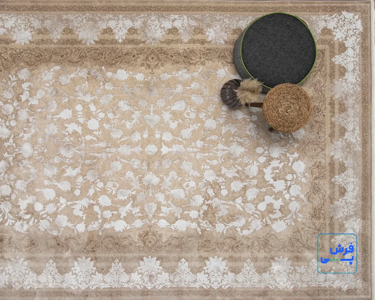 خرید اقساطی | فرش وینتیج 202 کرم نسکافه ای