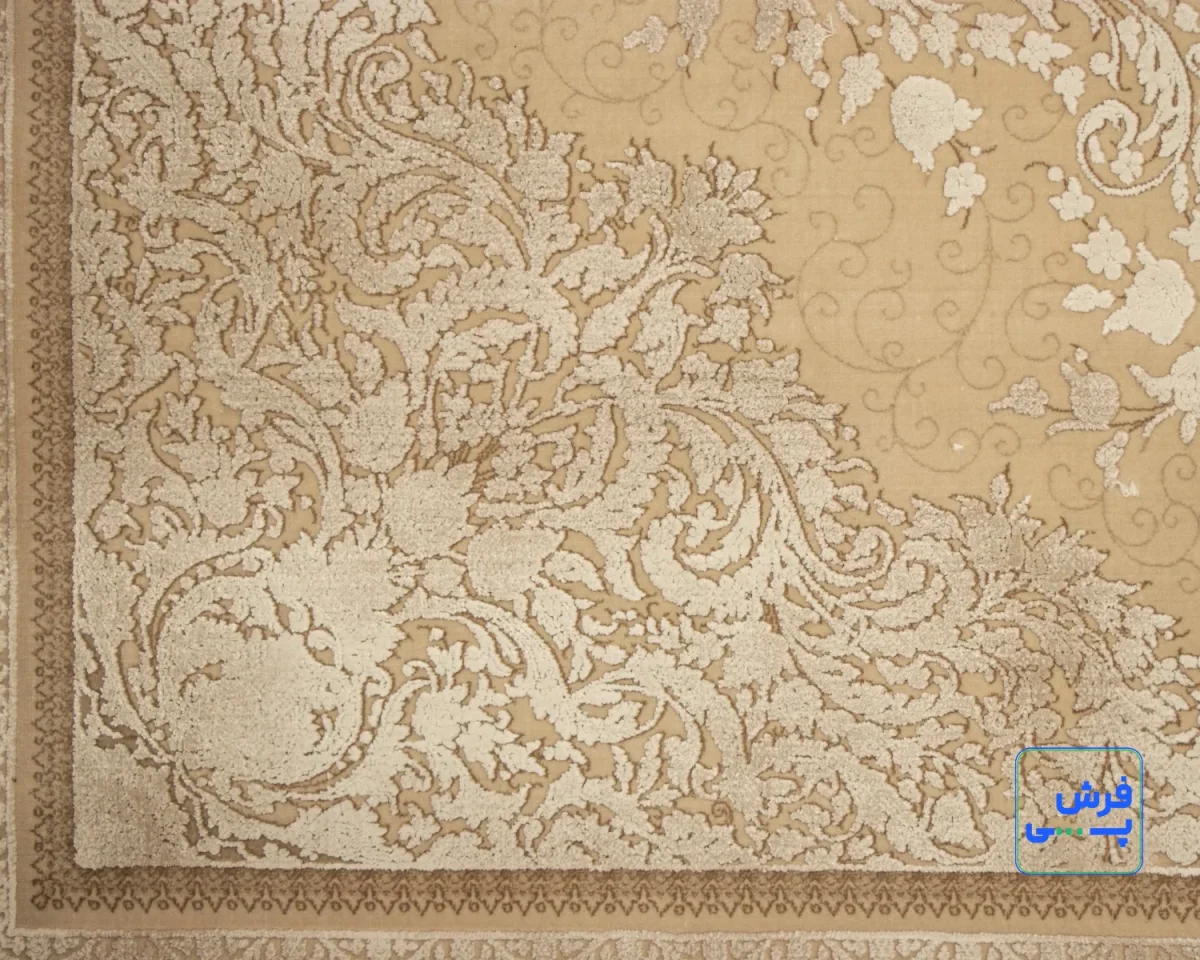 204-7.webp خرید اقساطی | فرش وینتیج 204 کرم نسکافه ای