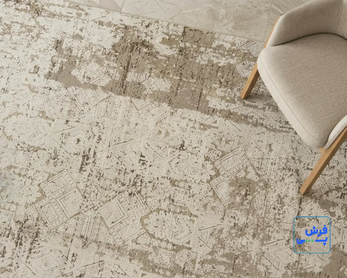 211-8.webp خرید اقساطی | فرش وینتیج 211 کرم نسکافه ای