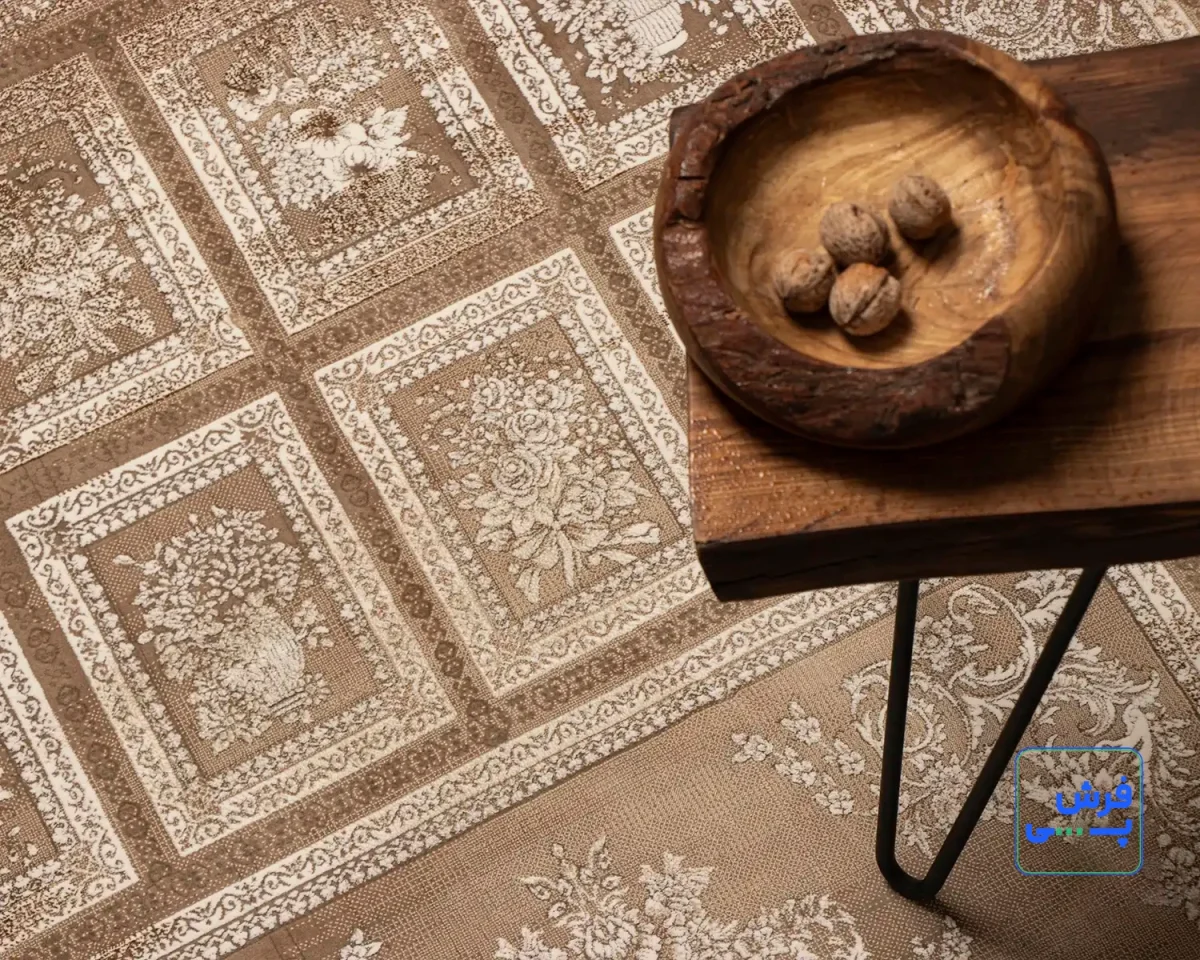 741422-8.webp خرید اقساطی | فرش وینتیج 741422 نسکافه ای