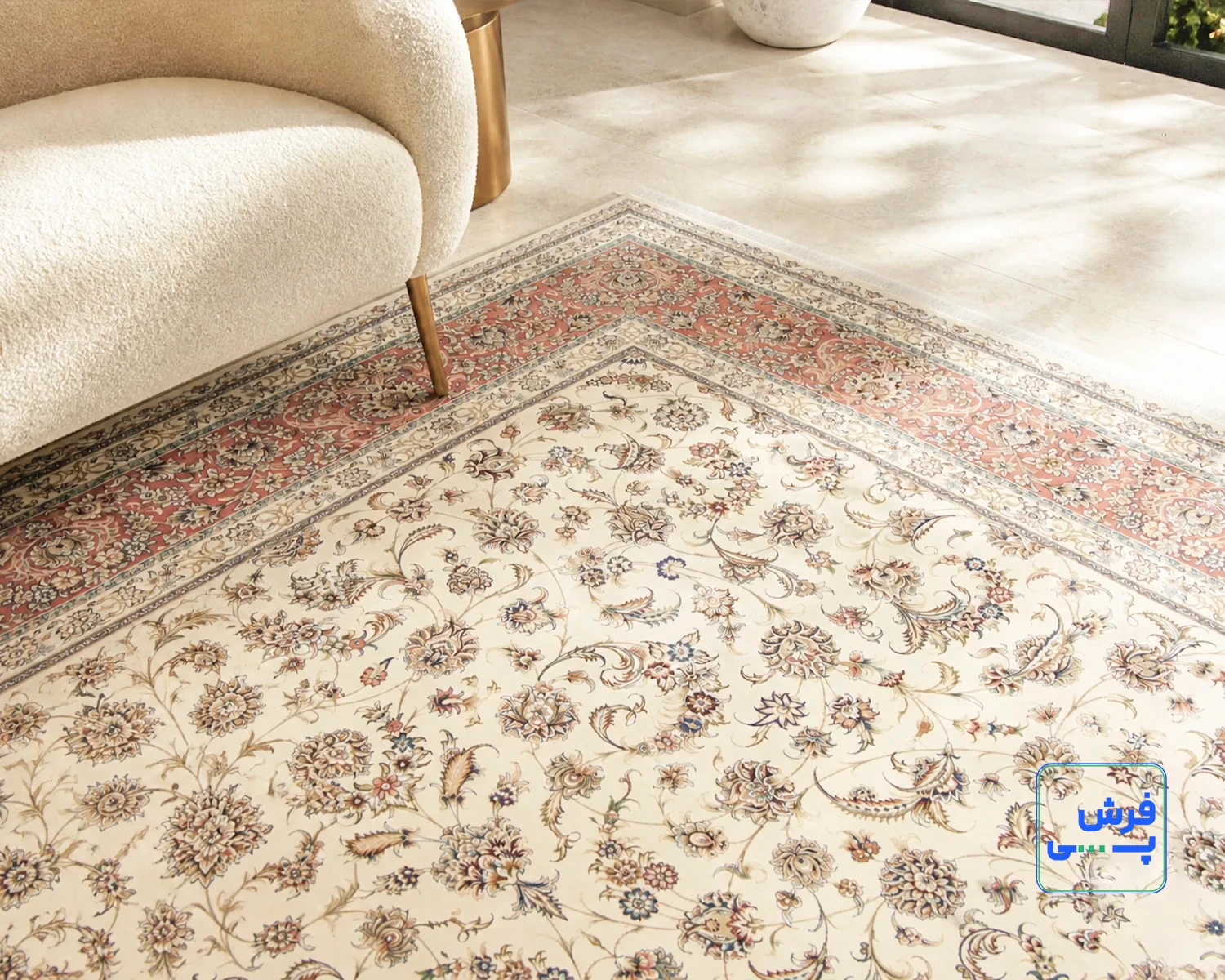 7502-k-h-sh-11.webp خرید اقساطی | فرش کلاسیک 7502 کرم حاشیه گلبهی