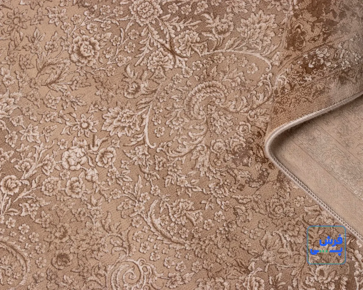762122-3.webp خرید اقساطی | فرش وینتیج 762122 کرم نسکافه ای