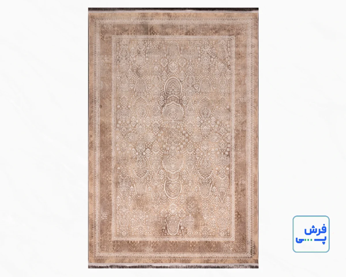 762222-1.webp خرید اقساطی | فرش وینتیج 762222 کرم نسکافه ای