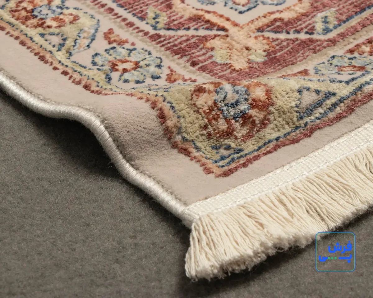 8310-4.webp خرید اقساطی | فرش وینتیج 8310ML کرم حاشیه گلبهی
