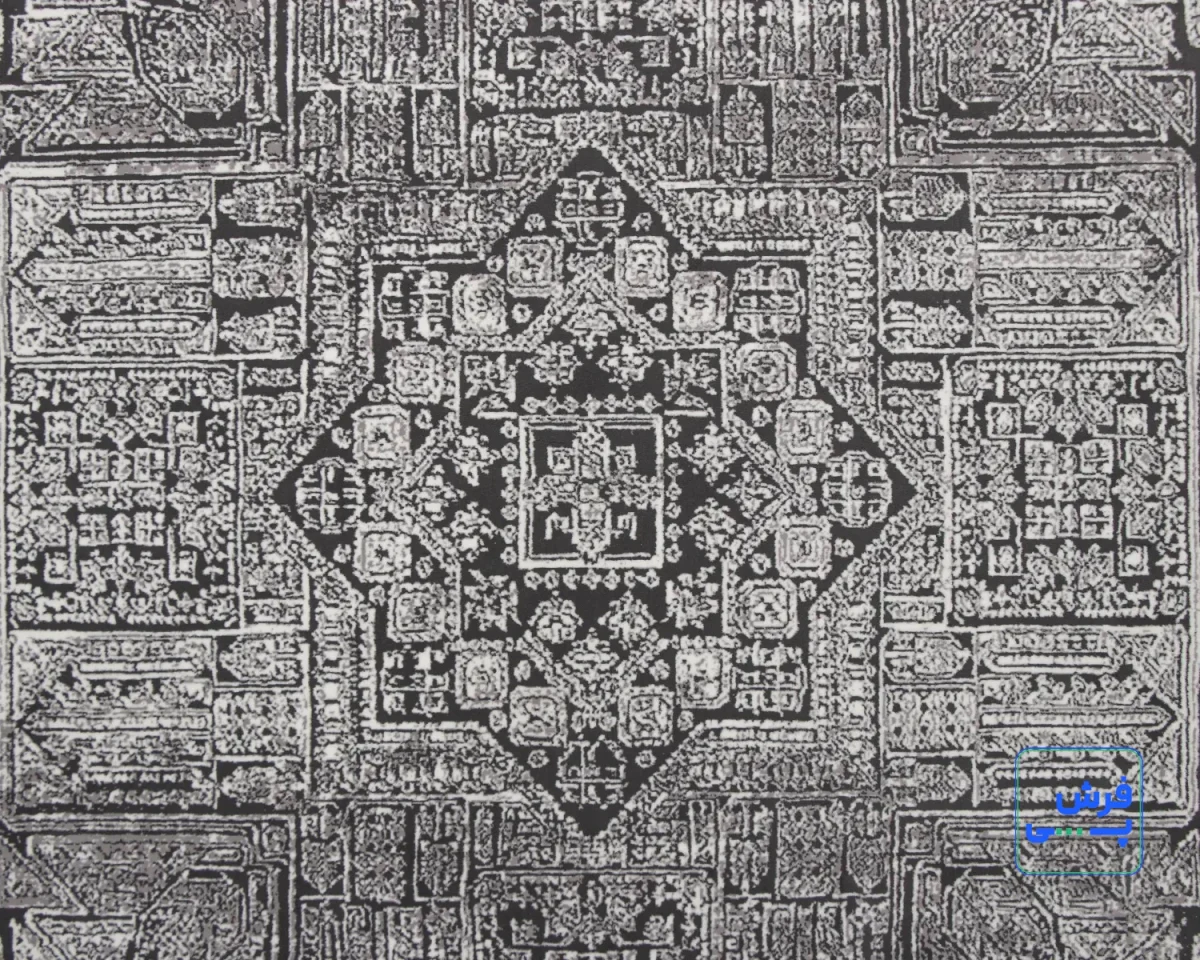 N-11-11.webp خرید اقساطی | فرش وینتیج N11 طوسی مشکی