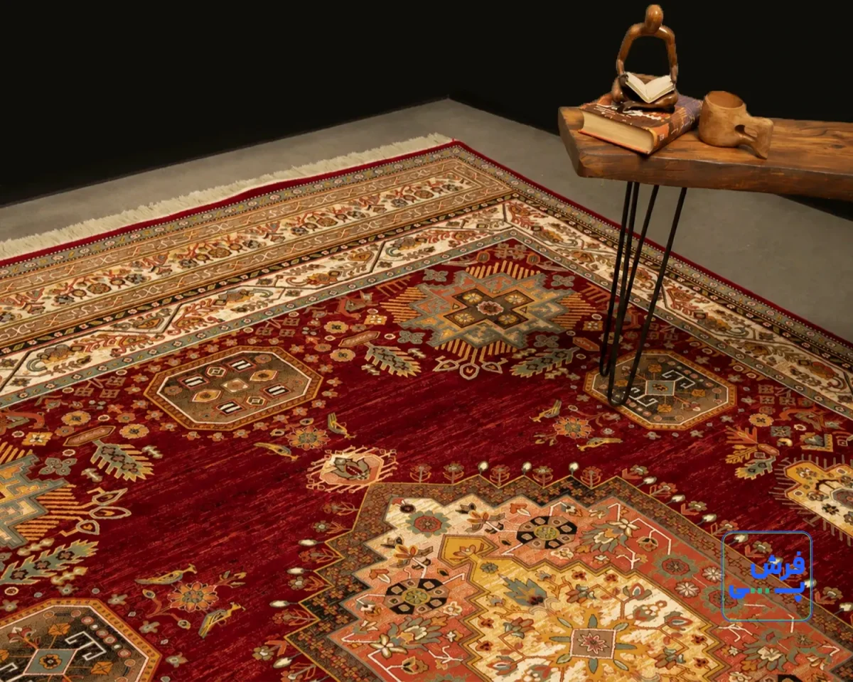 n-120-2552-a-3.webp خرید اقساطی | فرش وینتیج کد 120_ رنگ 2550 قرمز