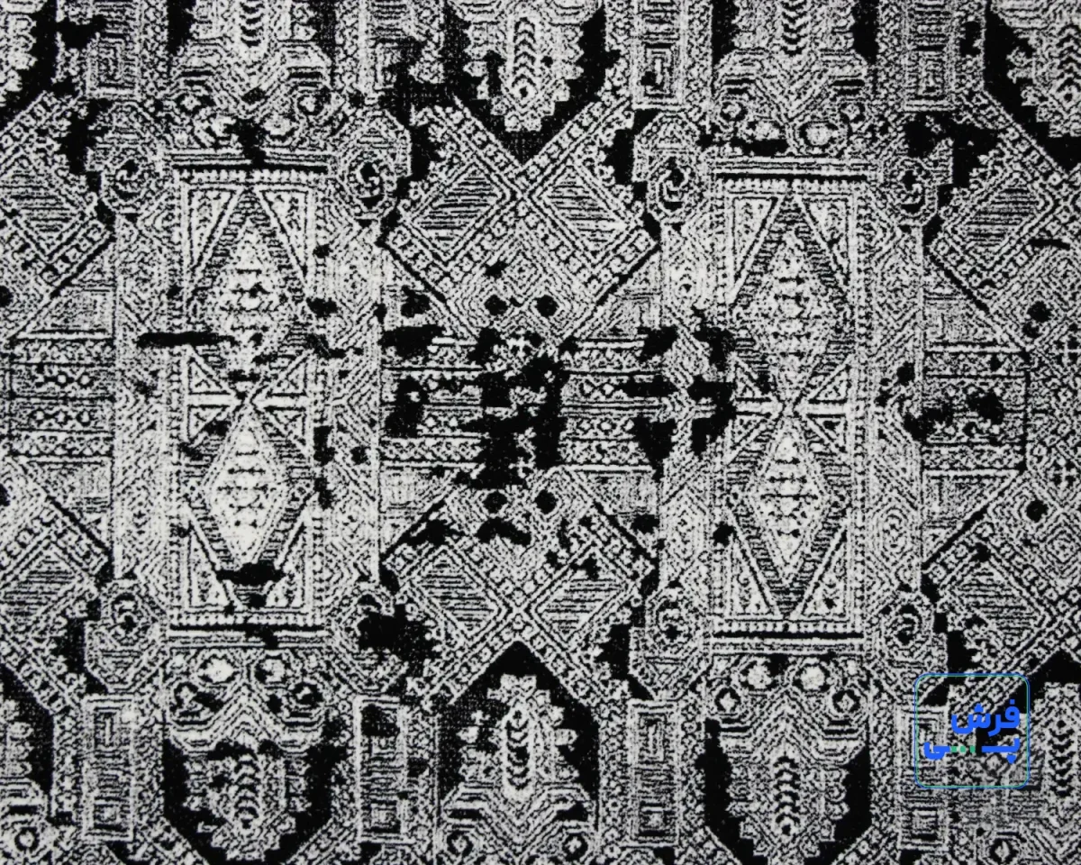خرید اقساطی | فرش وینتیج N3 طوسی مشکی