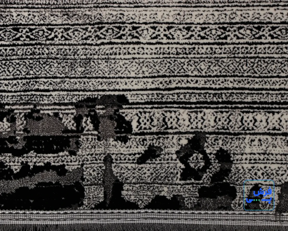 n7-7.webp خرید اقساطی | فرش وینتیج N7 طوسی مشکی
