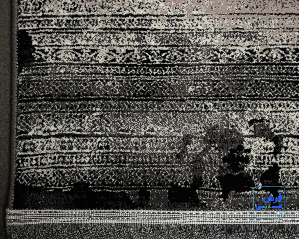 خرید اقساطی | فرش وینتیج N8 طوسی مشکی
